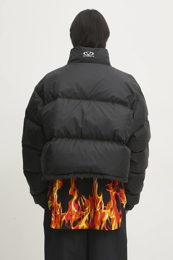 Clothing VETEMENTS down jacket Logo Puffer UA66JA350B black