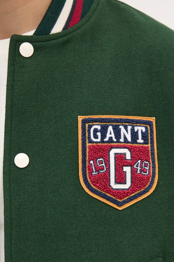 Gant kurtka bomber z domieszką wełny 7006483 zielony