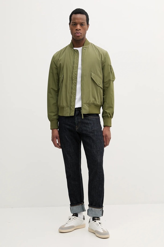 United Colors of Benetton giacca bomber 2ZPSUN06G verde SS25