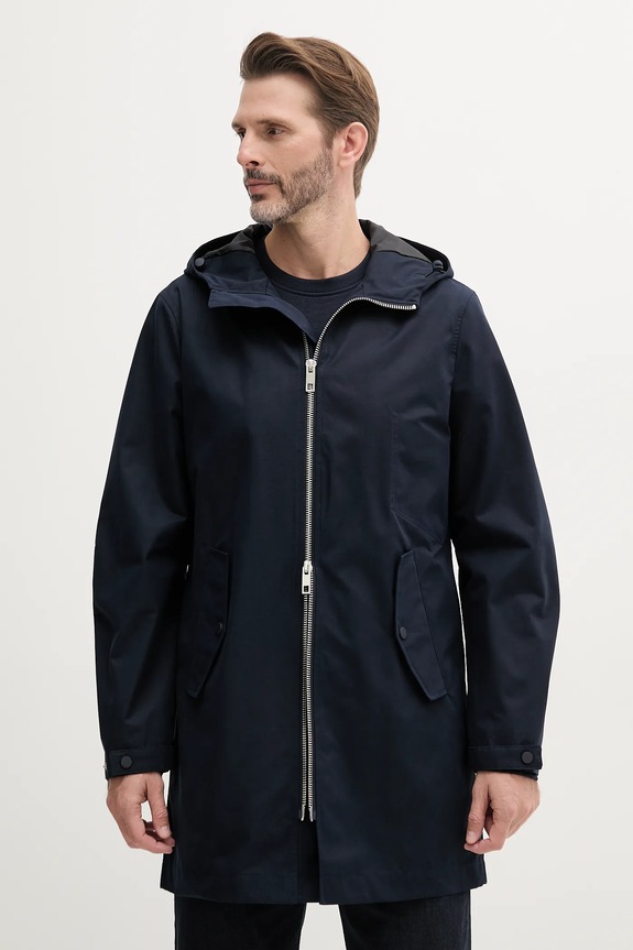 Ruházat United Colors of Benetton rövid kabát 2H4RUN06C sötétkék