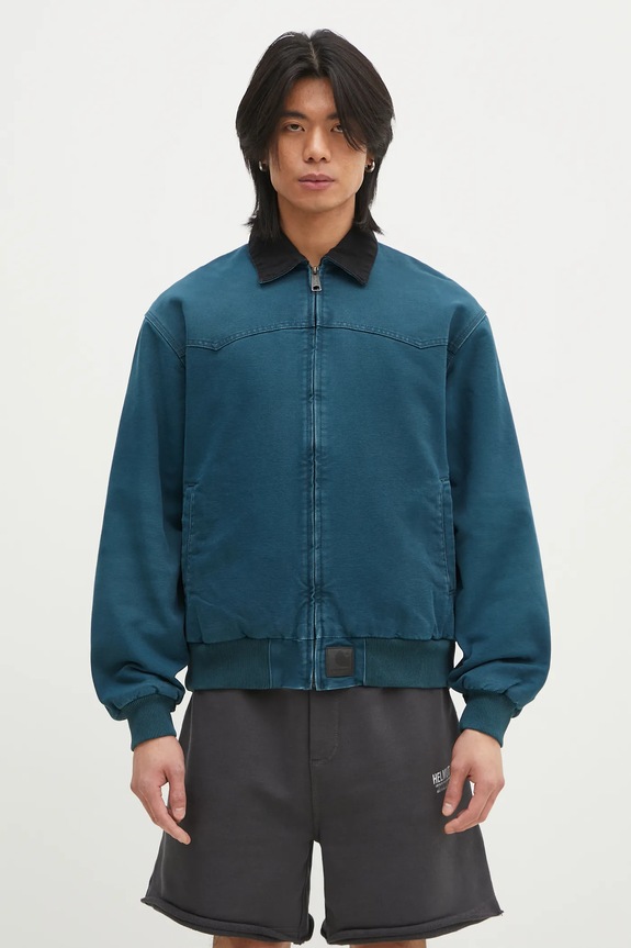 Carhartt WIP cotton jacket OG Santa Fe Jacket other turquoise I034317.2NC4O