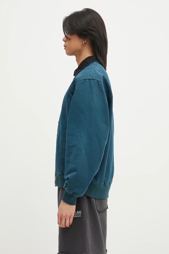 Carhartt WIP cotton jacket OG Santa Fe Jacket I034317.2NC4O turquoise SS25