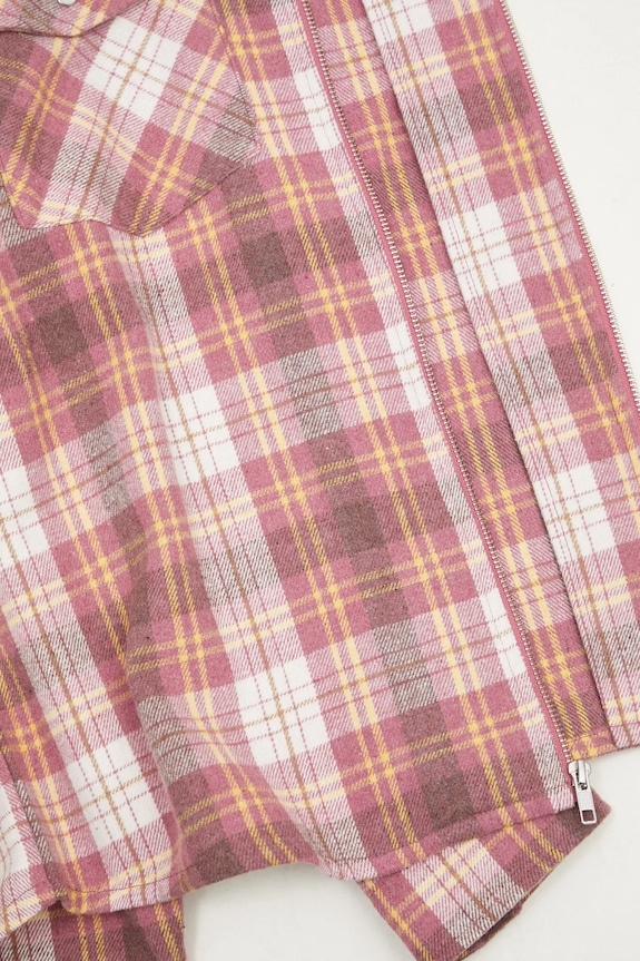 Košeľa s prímesou vlny ICECREAM Hooded Flannel Zip Through IC24435 hnedá