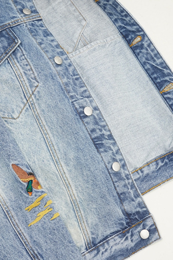 Billionaire Boys Club kurtka jeansowa Duck Embroidered Denim Jacket B24410