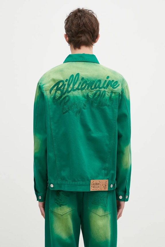 Oblečení Džínová bunda Billionaire Boys Club Garment Dyed Denim Jacket B24411 zelená