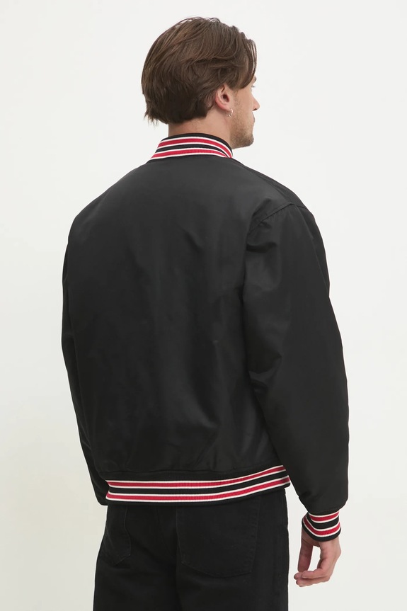 Oblečení Bomber bunda Guess Jeans M5RL54.WHAA2 černá