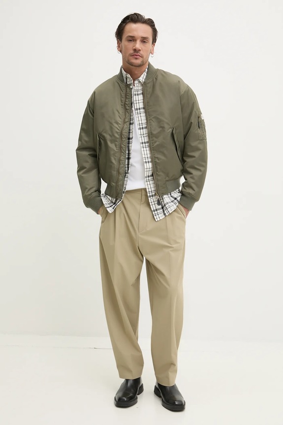 Guess Jeans giacca bomber M5RL81.WHAA2 verde SS26