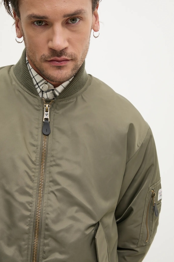 Guess Jeans giacca bomber verde M5RL81.WHAA2