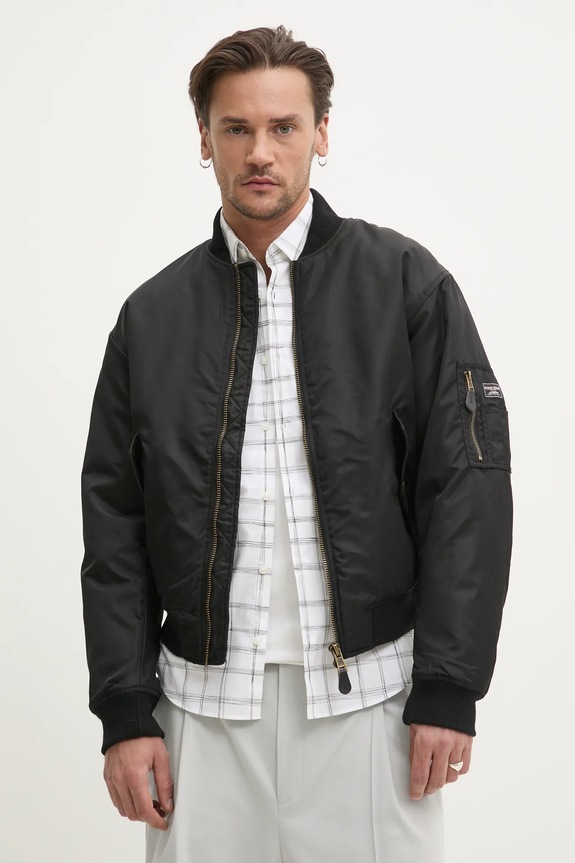 Bunda Guess Jeans bomber čierna M5RL81.WHAA2