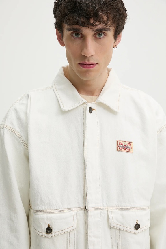 Μπουφάν American Vintage MJOZ16AE25 λευκό