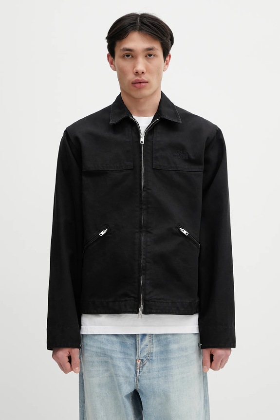Памучно яке The North Face Cedar Canvas Work без изолация черен NF0A8B72JK31