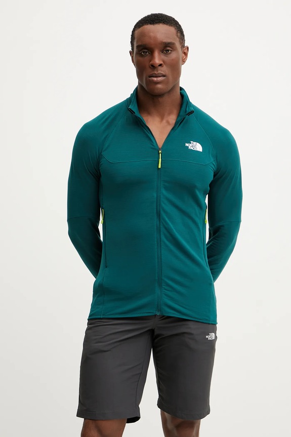 Sportovní mikina The North Face Bolt Polartec bez kapuce zelená NF0A8BSX6GI1