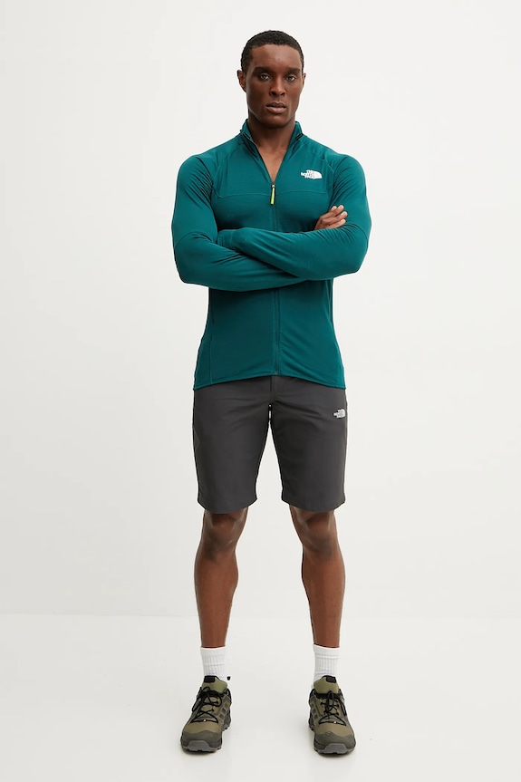 Sportovní mikina The North Face Bolt Polartec NF0A8BSX6GI1 zelená SS25