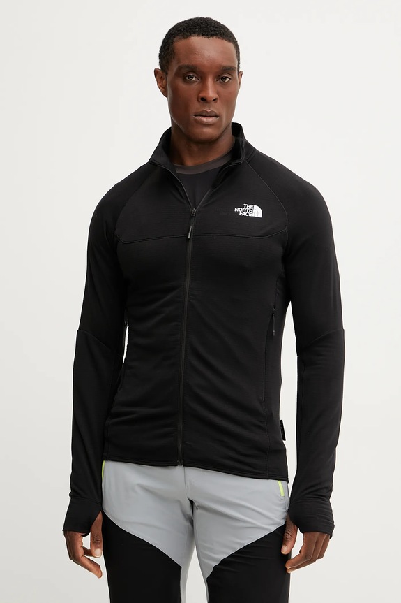 The North Face bluza sportowa Bolt Polartec z elastanem czarny NF0A8BSXJK31