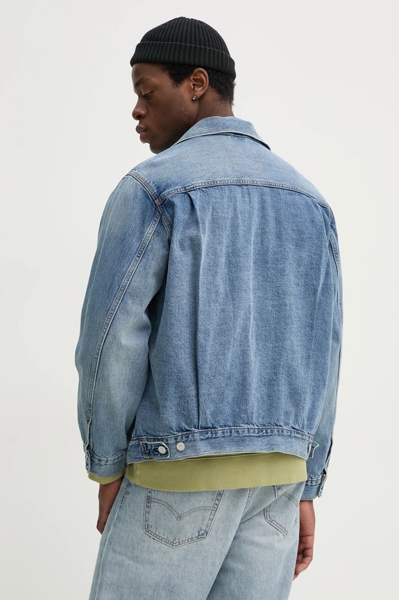 Oblečenie Bavlnená rifľová bunda Levi's TYPE 2 TRUCKER A7632 modrá