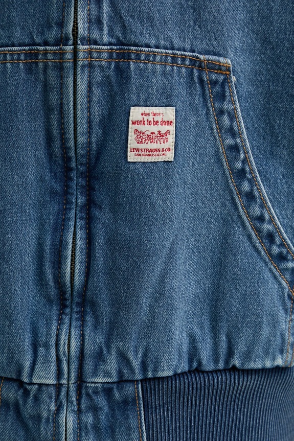 Levi's kurtka POTRERO DENIM HOODY A3222 niebieski