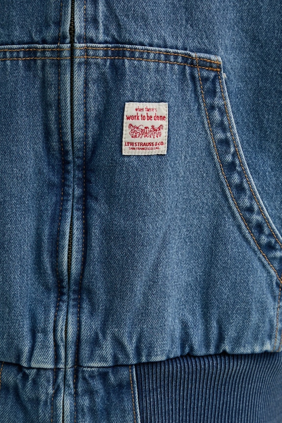 Levi's kurtka POTRERO DENIM HOODY A3222 niebieski