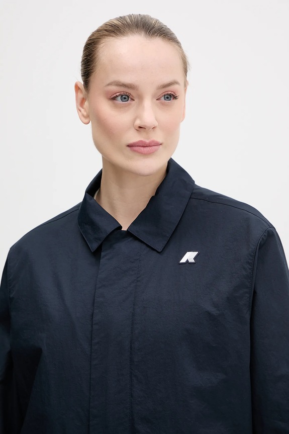 K-Way giacca parka blu navy K61381W