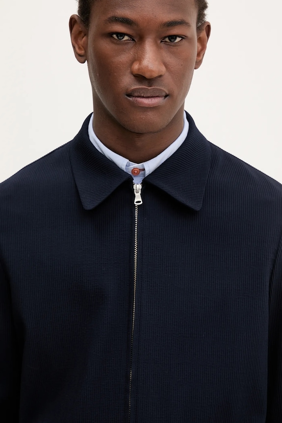 Μάλλινο μπουφάν BARENA VENEZIA Camicia Mola σκούρο μπλε OSU5065.494