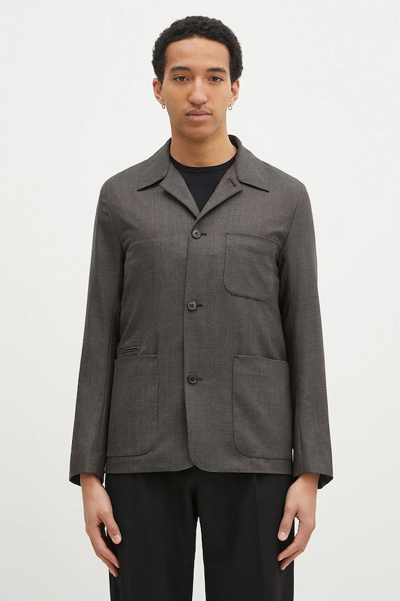 Paul Smith geacă de lână cu captuseala gri M1R.017X.P02569