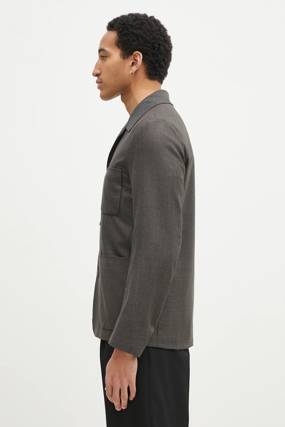 Vlnené sako Paul Smith M1R.017X.P02569 sivá SS25