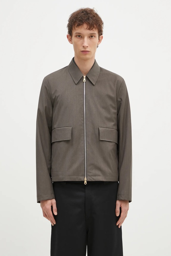 Вовняна куртка Paul Smith без капюшона сірий M1R.031Z.N00041