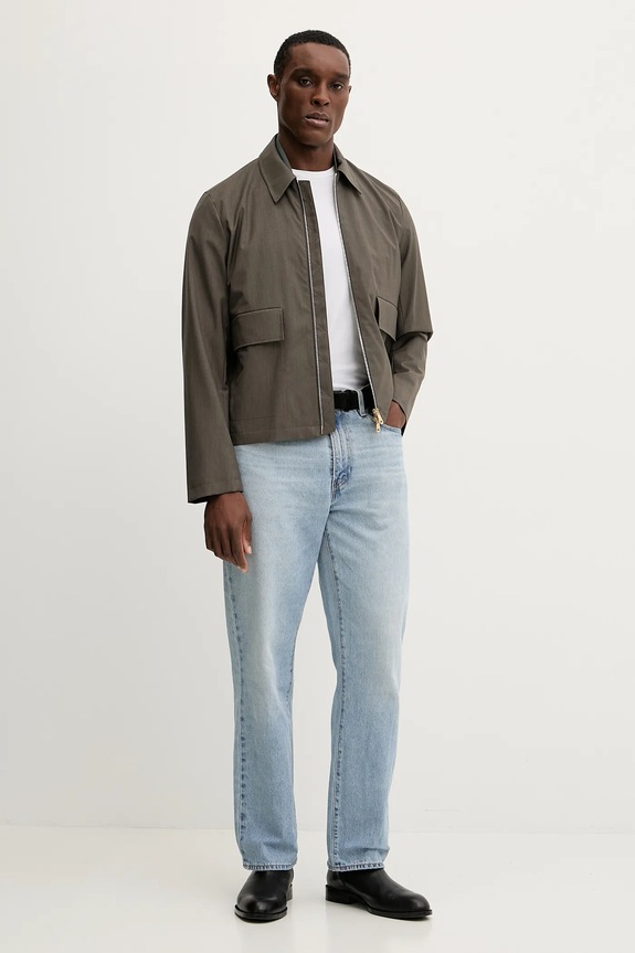 Vlněná bunda Paul Smith M1R.031Z.N00041 šedá SS25