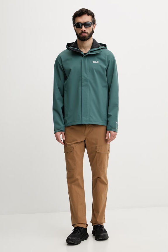 Jack Wolfskin kurtka przeciwdeszczowa Trailtime 2L A63903 zielony SS26