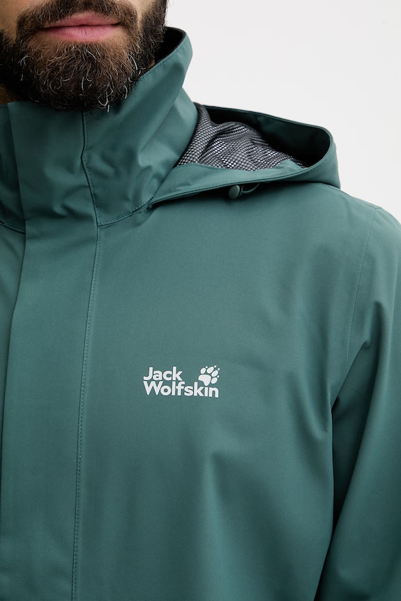 Jack Wolfskin kurtka przeciwdeszczowa Trailtime 2L A63903 zielony