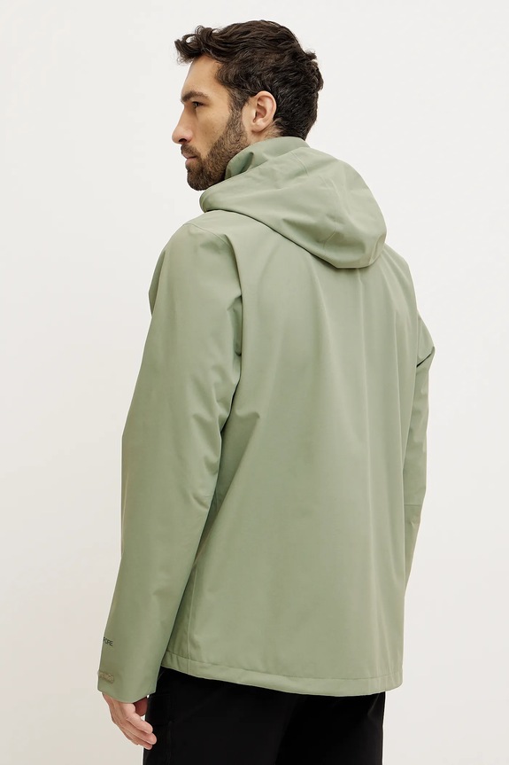 Odzież Jack Wolfskin kurtka przeciwdeszczowa Trailtime 2L A63903 zielony