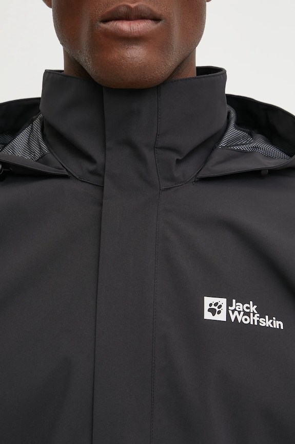 Jack Wolfskin esőkabát Trailtime 2L A63903 fekete