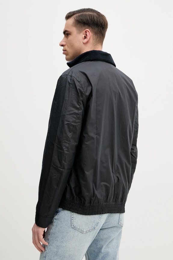 Odzież Barbour kurtka bawełniana Newbury Wax Jacket MWX2449 granatowy