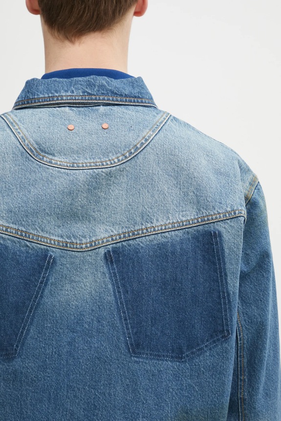 Džínová bunda Andersson Bell Rodeo Motorcycle Denim modrá awa676m