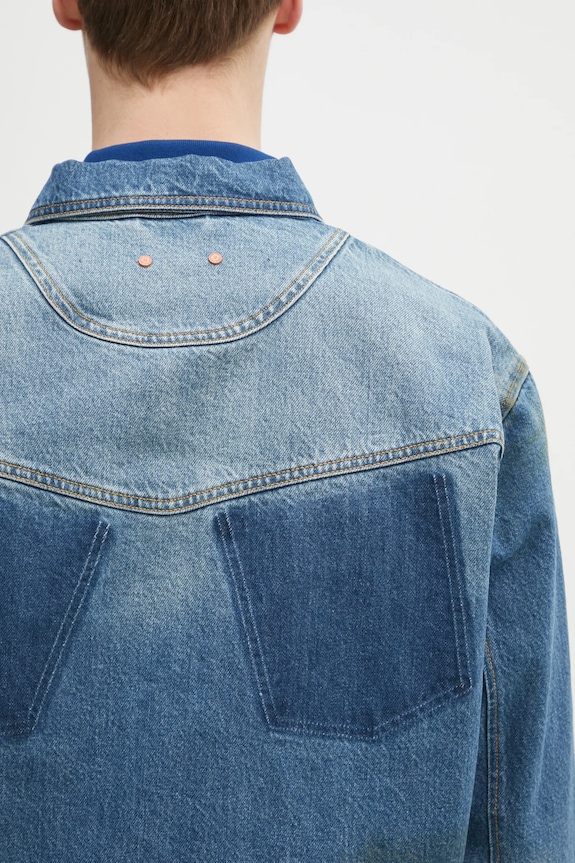 Džínová bunda Andersson Bell Rodeo Motorcycle Denim modrá awa676m