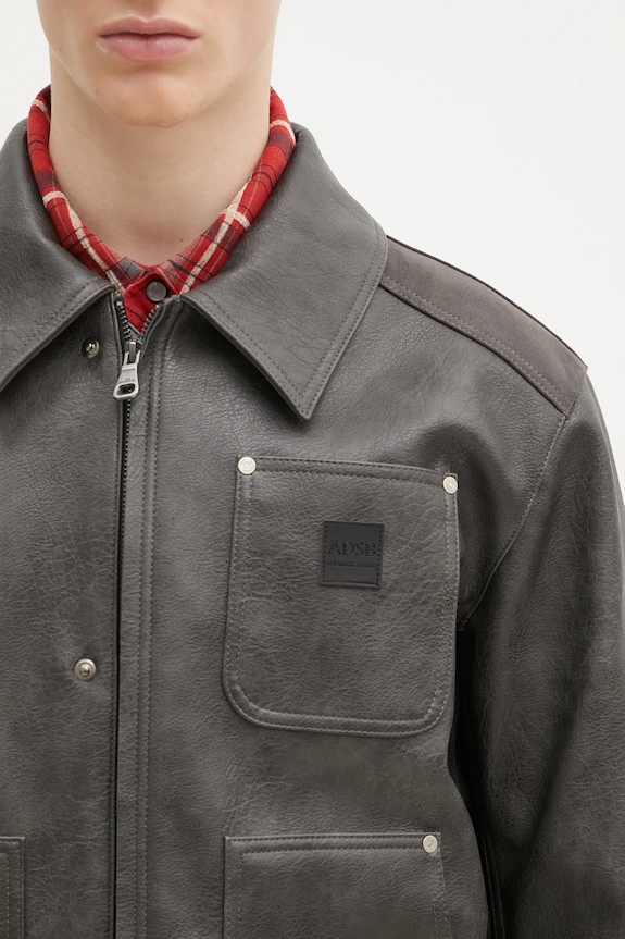 Andersson Bell jacket Faux-Leather Carpenter gray awa682m