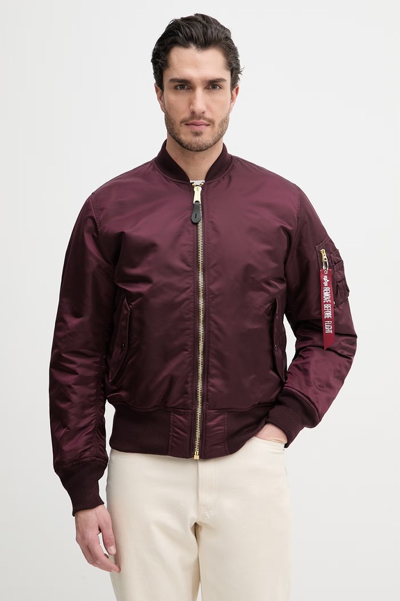 Alpha Industries kurtka bomber MA-1 (HERITAGE) bordowy 100101