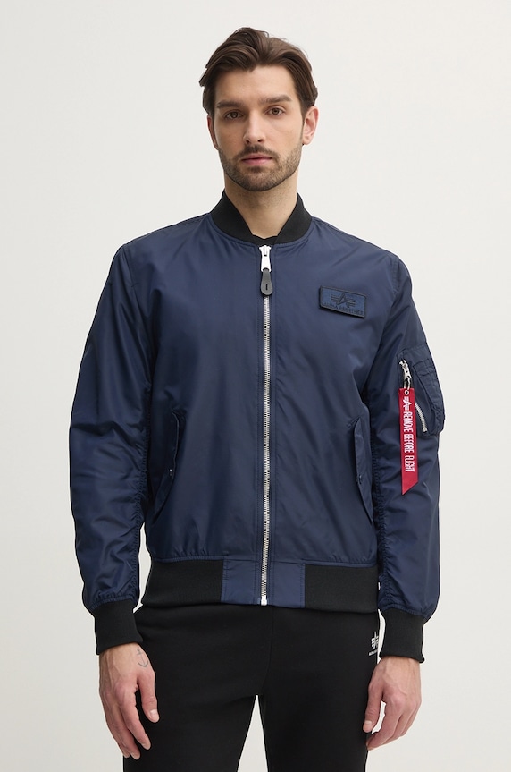 Alpha Industries geaca bomber MA-1 TTC cu captuseala bleumarin 126101