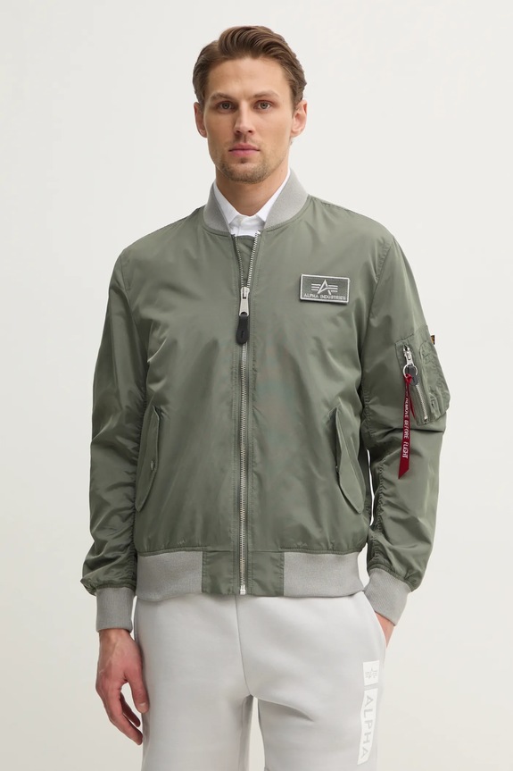 Alpha Industries geaca bomber MA-1 TTC cu captuseala verde 126101