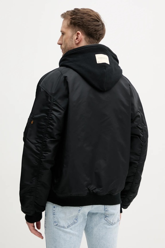 Îmbrăcăminte Alpha Industries geaca bomber MA-1 D-Tec Studio LW 156143 negru