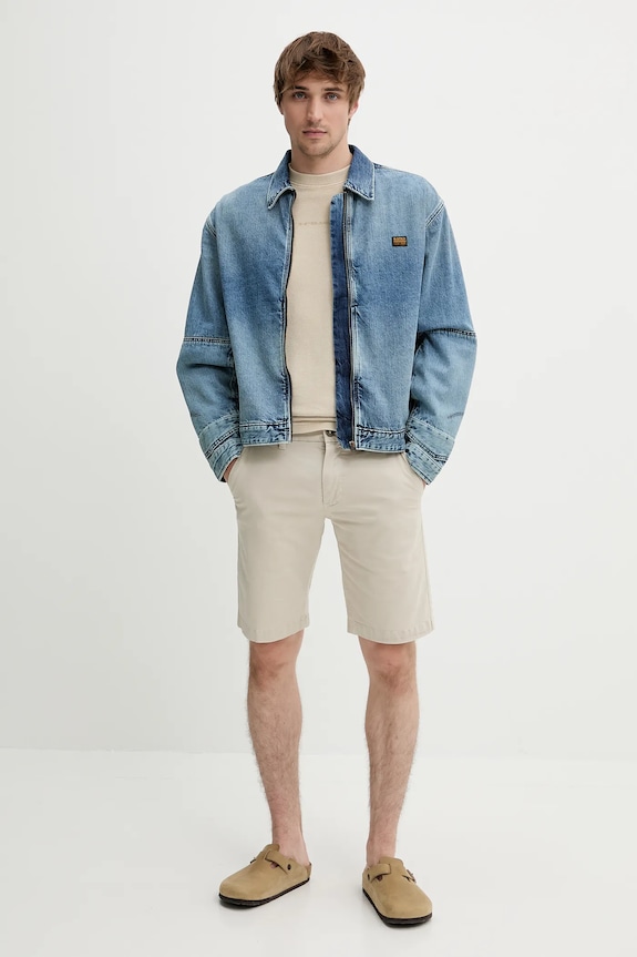 G-Star kurtka jeansowa D26335.D536 niebieski SS25