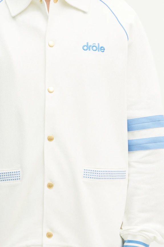 Drôle de Monsieur bluza bawełniana Le Veste AprËs-sport biały G.JT227.CO162.OW