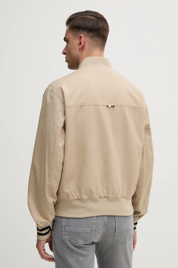 Obojstranná bunda bomber Tommy Hilfiger MW0MW38707 béžová