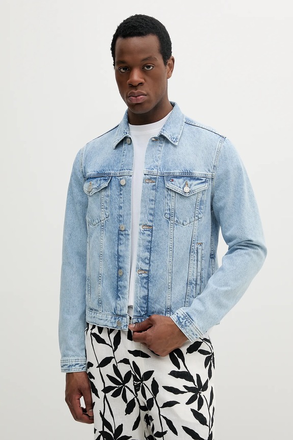 Tommy Hilfiger farmerdzseki nem bélelt kék MW0MW38956