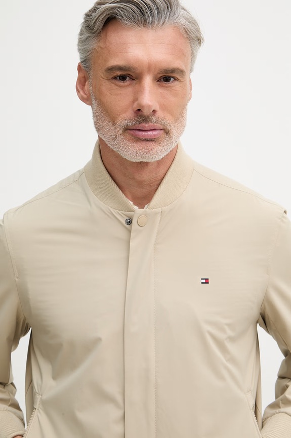 Tommy Hilfiger bunda bomber pánska béžová MW0MW36665