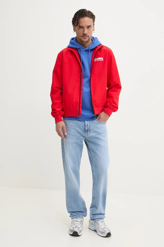 Red Bull Racing x Pepe Jeans geaca MARINA WINDBREAKER RM400012 rosu SS25