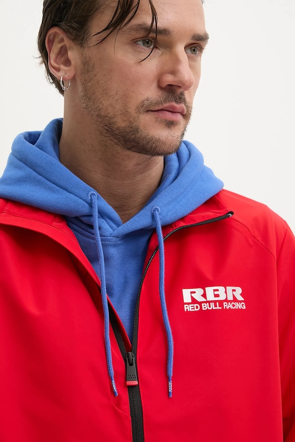 Red Bull Racing x Pepe Jeans geaca MARINA WINDBREAKER rosu RM400012