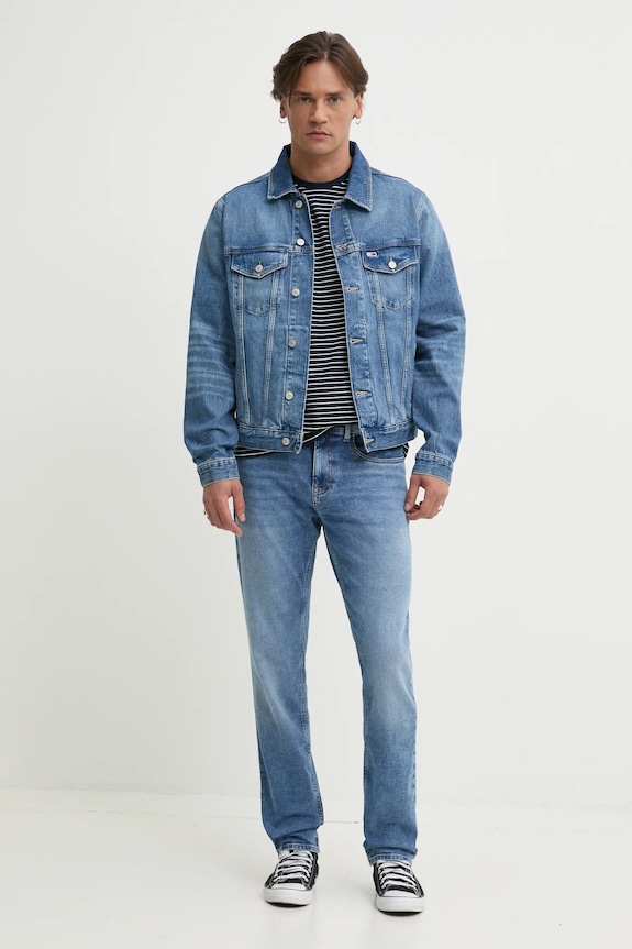 Tommy Jeans geaca jeans DM0DM21860 albastru SS25