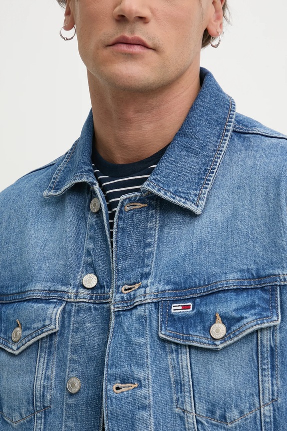 Tommy Jeans geaca jeans albastru DM0DM21860