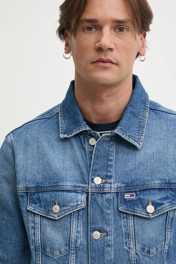 Tommy Jeans geaca jeans DM0DM21860 albastru