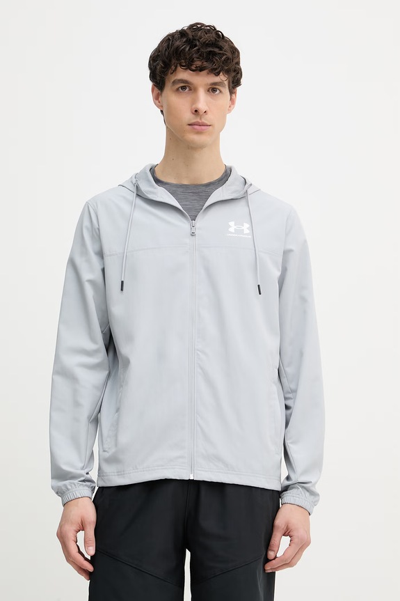 Under Armour αθλητικό μπουφάν Ανδρικό Rival Terry γκρί 1390149